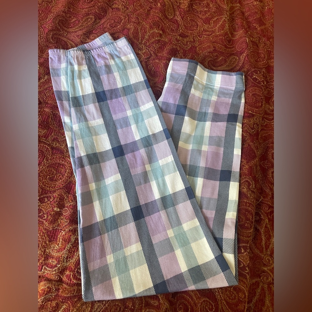 Plaid kids pajama pant